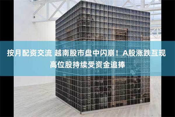 按月配资交流 越南股市盘中闪崩！A股涨跌互现 高位股持续受资金追捧