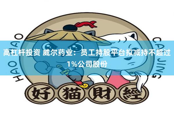 高杠杆投资 威尔药业：员工持股平台拟减持不超过1%公司股份